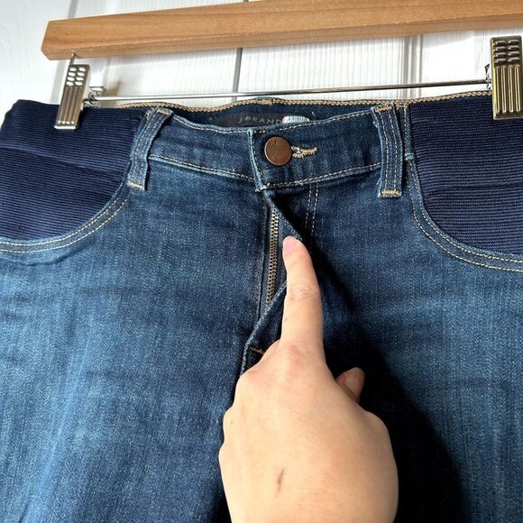 7 For All Mankind Mama J Eco Sublime Blue Skinny Maternity Jeans Women's Size 29 - Picture 5 of 14
